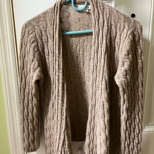 Garnet Hill Brown Sweater Cardigan
